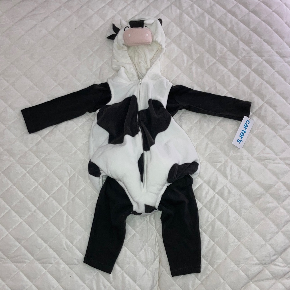 #68. 🆕 NWT - Carter's Black and White Cow Print Costume